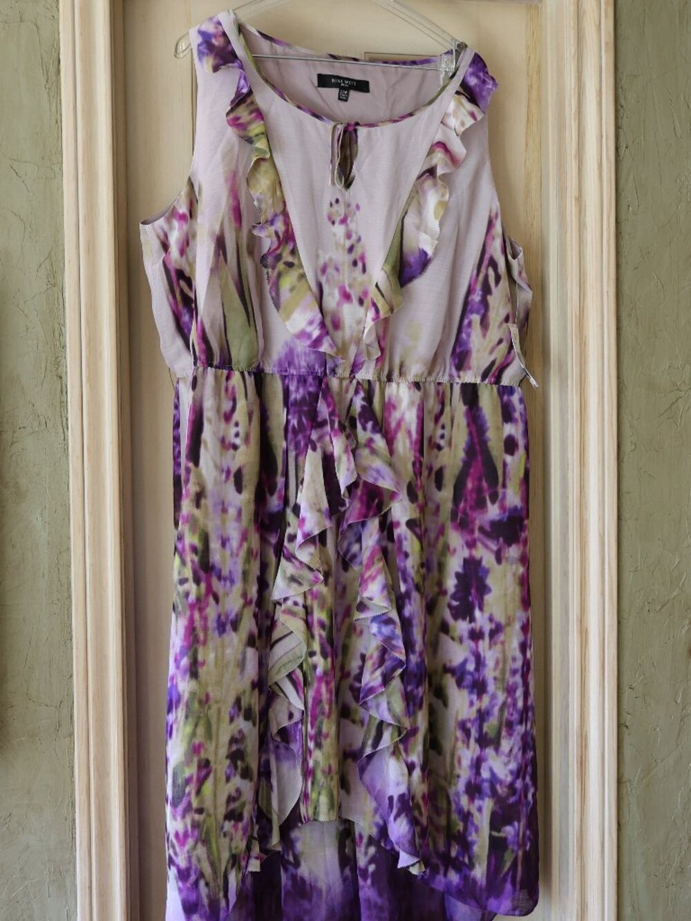 NWT Nine West Hi-Lo Dress Lavender Purple Size 22W